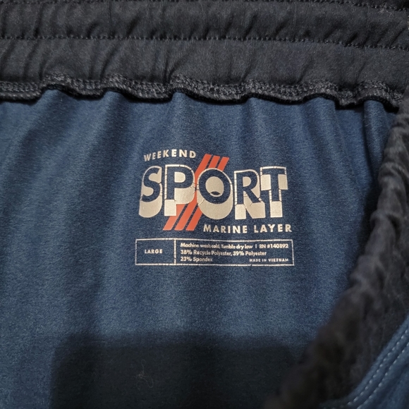 MARINE LAYER WEEKEND SPORT SHORTS, SIZE L - Picture 4 of 8